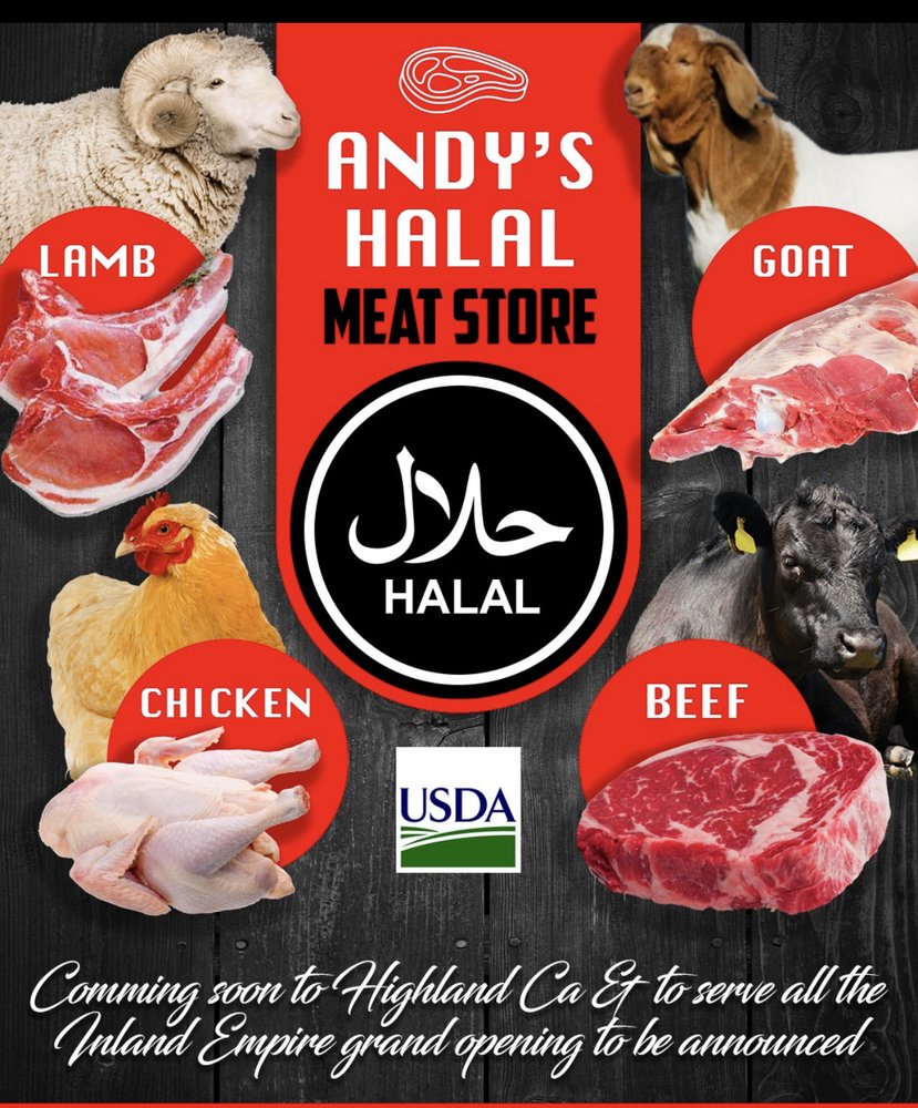 ANDY’S HALAL MEATS Updated May 2024 26552 9th St, Highland