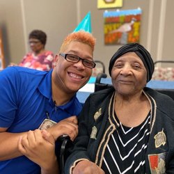Simpson Place Assisted Living - We celebrated the birthday of our Activity Director, OBryan! Texas Winds Musical Outreach turned up the volume and our residents joined us!