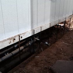 Randall Coffman - Starting photo of T 11 siding replacement for home skirting.