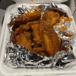 chicken wings in foil