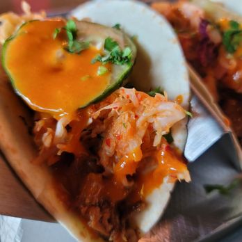 Gather Brewing Company - Korean Brisket Tacos $11 - Brewpubs Near Me - Universal City, Texas