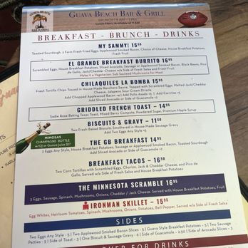 Guava Beach - Menu - Sports Bars Near Me - San Diego, California Guava Beach - Menu - Sports Bars Near Me - San Diego, California