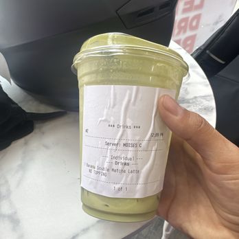 Bobanjoy - Banana Double Matcha Latte - Bubble Tea Near Me - Los Angeles, California