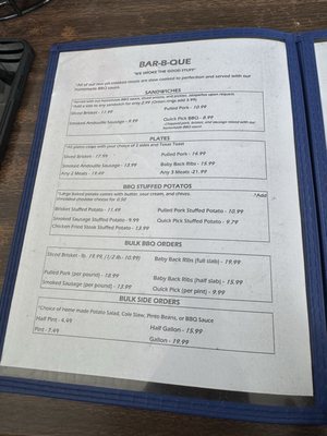 Menu photo 6 D & M Diner Cleveland, TX