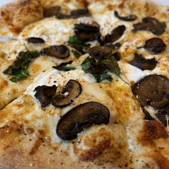 Meadow's At Grove Cartel - a mushroom pizza - Pizza Near Me - China Grove, North Carolina