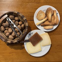 Petritegi - after meal - walnuts, cheese, jam and butter cookies