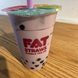 Fat Straws BOBA & Mochi Donuts - Taro Milk Tea