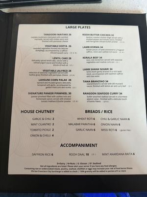 Menu photo 2 ROOH San Francisco, CA Menu photo 2 ROOH San Francisco, CA