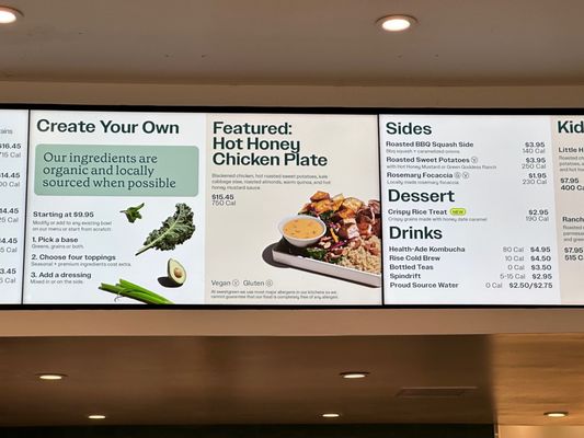 Menu photo 1 sweetgreen - Healthy Salads, Wraps, and Bowls Marina Del Rey, CA