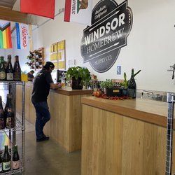 Windsor Homebrew Supply - You can order drinks/ buy cans or bottles from this counter
