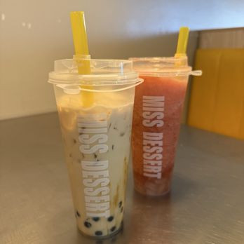 Miss Dessert - Brown Sugar Latte and Strawberry Galaxy Lemonade - Desserts Near Me - Phoenix, Arizona Miss Dessert - Brown Sugar Latte and Strawberry Galaxy Lemonade - Desserts Near Me - Phoenix, Arizona