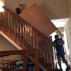 Moore & Son Moving Company - Abel and Scott moving monster armoire.