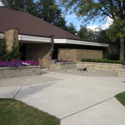 St Thomas Community Presbyterian Church - The front of St. Thomas with rock fountain