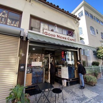 Good News Cafe - two people standing in front of a good news cafe - Coffee & Tea Near Me - Oakland, California