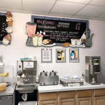 Brennan's Big Chill - a menu and a coffee machine - Ice Cream & Frozen Yogurt Near Me - Bloomsburg, Pennsylvania