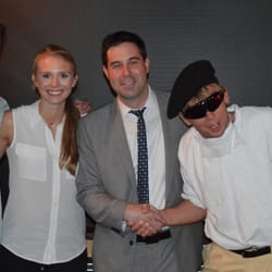 Tim Friday - Magician - Tim with another enthused audience after his stand-up magic show