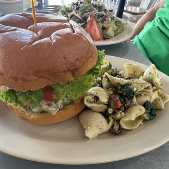 Paulie's - Chicken salad sandwich with pasta salad - Sandwiches Near Me - Houston, Texas