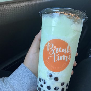 Breaktime Tea - Honeydew Smoothie with Boba - Bubble Tea Near Me - Campbell, California Breaktime Tea - Honeydew Smoothie with Boba - Bubble Tea Near Me - Campbell, California