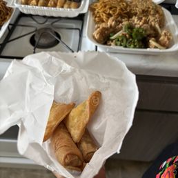Wong tongs and spring rolls Wong tongs and spring rolls