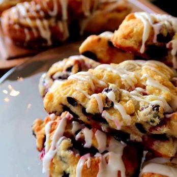 Crema Caffe - Cinnamon swirl and Blueberry scones - 7/31/2025 - Bakeries Near Me - Eastchester, New York