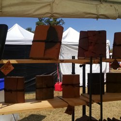 Johns Creek Arts Festival - Cool leather journal books.