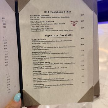 Rebecca’s Wine Bar - Cocktail menu - Wine Bars Near Me - Naples, Florida