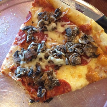 Pazzo! Big Slice Pizza - Single slice of pepperoni and mushroom. - Italian Near Me - Hoover, Alabama Pazzo! Big Slice Pizza - Single slice of pepperoni and mushroom. - Italian Near Me - Hoover, Alabama