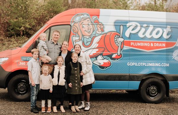 Pilot Plumbing and Drain Logo
