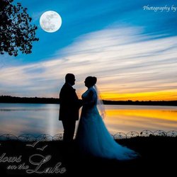 Windows On The Lake - Now that is a waterfront wedding full moon photo if I ever did see one!