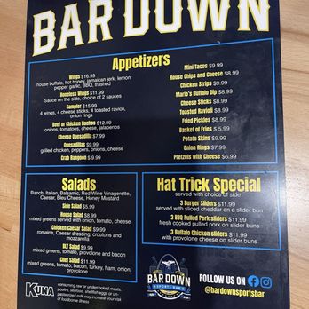 Bar Down Sports Bar - Menu - Pizza Near Me - Saint Louis, Missouri