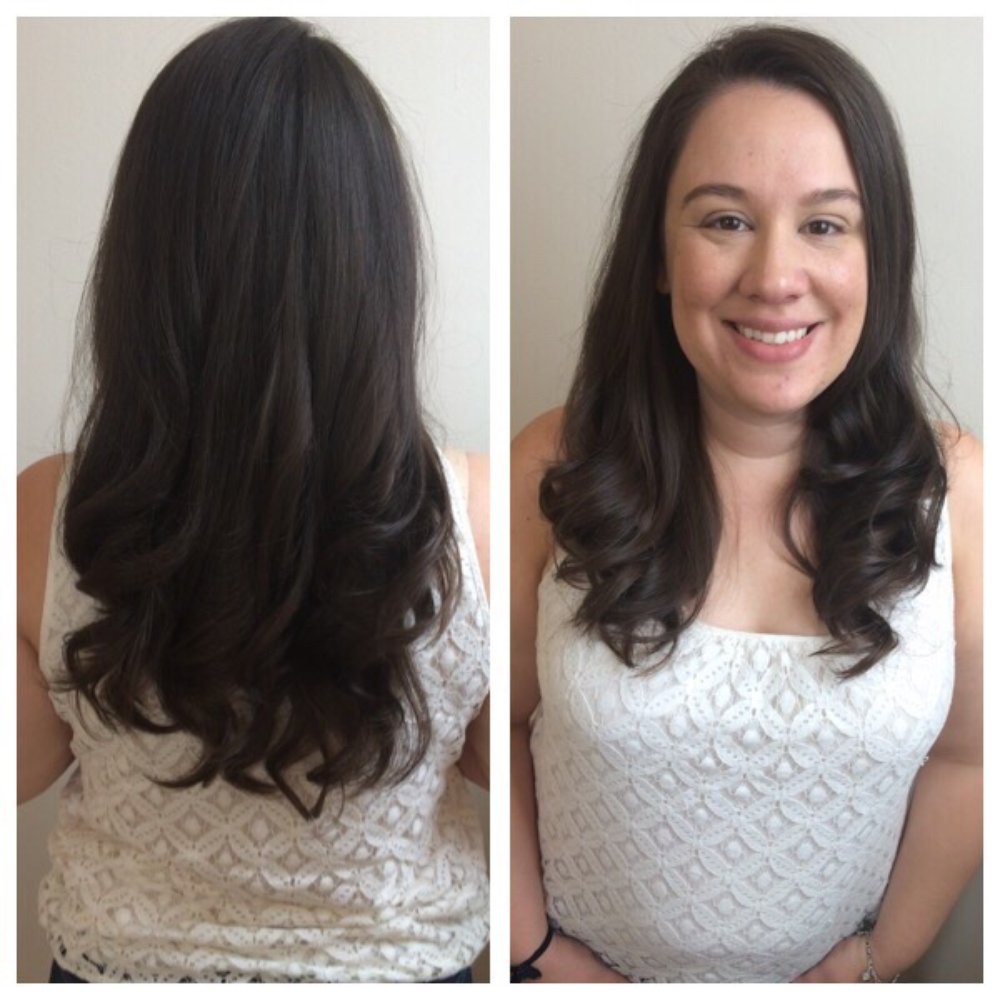 Diane did an amazing job. She fixed the v, and gave me a u cut. Got rid of the split ends, and kept the length! Diane did an amazing job. She fixed the v, and gave me a u cut. Got rid of the split ends, and kept the length!