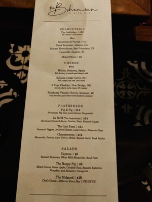 Menu photo 5 The Bohemian: A Wine Bar Charlotte, NC Menu photo 5 The Bohemian: A Wine Bar Charlotte, NC