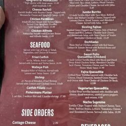 Knoxville Bar and grill - Menu