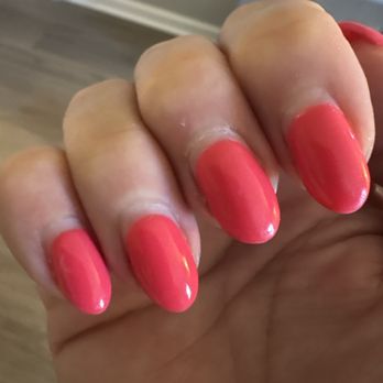 Bella Nail And Spa - These are close to 4 weeks and ready to be done again!  Pink Flamingo builder gel nails - Nail Salons Near Me - Darien, Connecticut