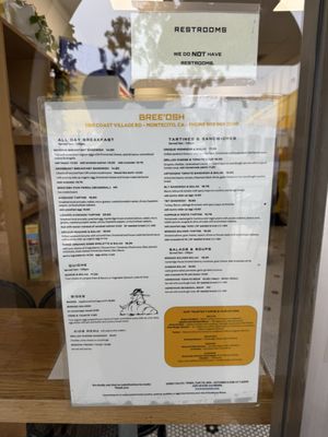 Menu photo 1 Bree'osh - Montecito Santa Barbara, CA