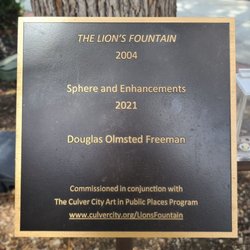 The Lion's Fountain - Plaque   09-04-2022