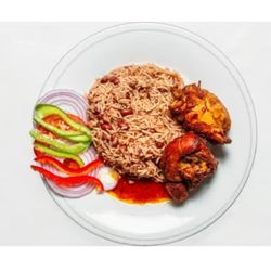 La Reference Haitian & Caribbean Taste - Diri ak pwa ak Sòs  Dinde (Rice with beans  and Stew Fried Turkey)