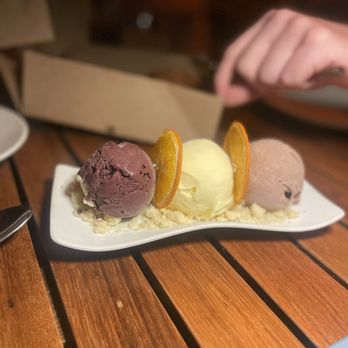 Steak 954 - Blueberry, vanilla, and chocolate ice cream - Steakhouses Near Me - Fort Lauderdale, Florida Steak 954 - Blueberry, vanilla, and chocolate ice cream - Steakhouses Near Me - Fort Lauderdale, Florida