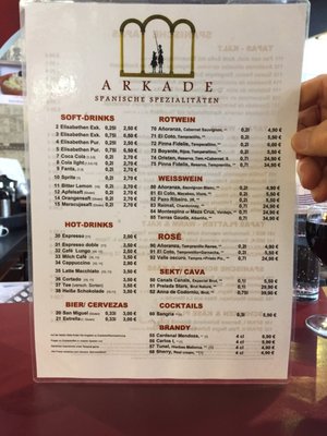 Menu photo 6 Arkade Tapas Frankfurt, HE