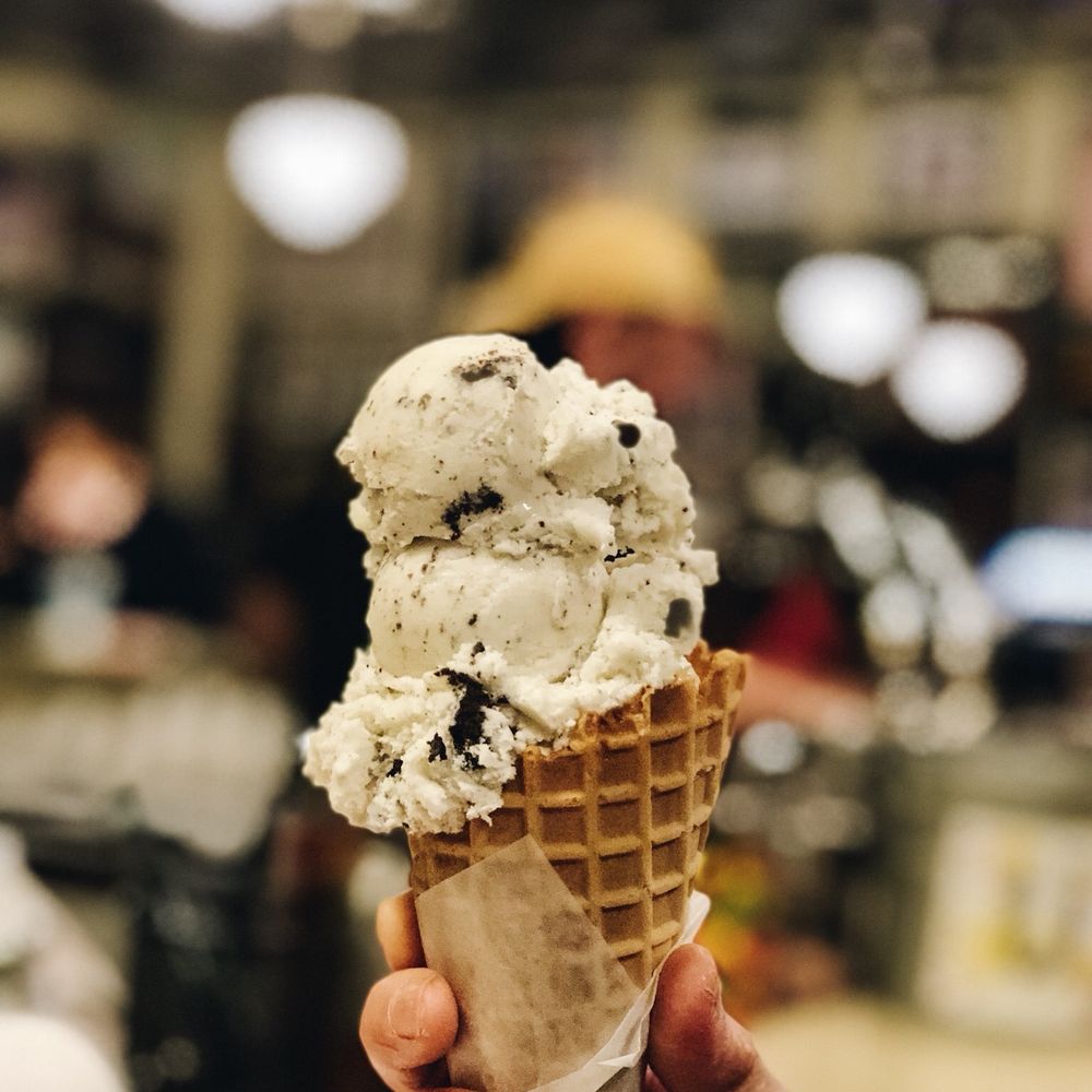 Borden's Ice Cream Shoppe - Cookies and cream on waffle cone - Ice Cream & Frozen Yogurt Near Me - Lafayette, Louisiana Borden's Ice Cream Shoppe - Cookies and cream on waffle cone - Ice Cream & Frozen Yogurt Near Me - Lafayette, Louisiana