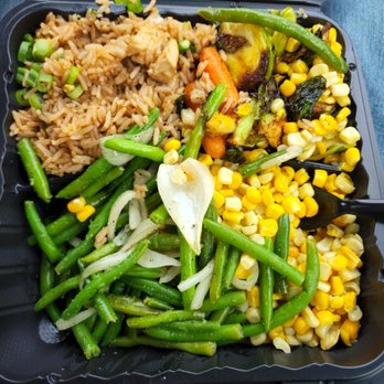 Sardi's Pollo A La Brasa - Fried rice, green beans, corn and brussel sprouts - Peruvian Near Me - Marlow Heights, Maryland Sardi's Pollo A La Brasa - Fried rice, green beans, corn and brussel sprouts - Peruvian Near Me - Marlow Heights, Maryland