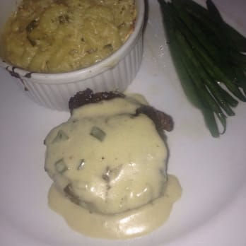 OHMS Cafe And Bar - Beef filet, green chili Mac and cheese and green beans. - Cafes Near Me - Amarillo, Texas OHMS Cafe And Bar - Beef filet, green chili Mac and cheese and green beans. - Cafes Near Me - Amarillo, Texas