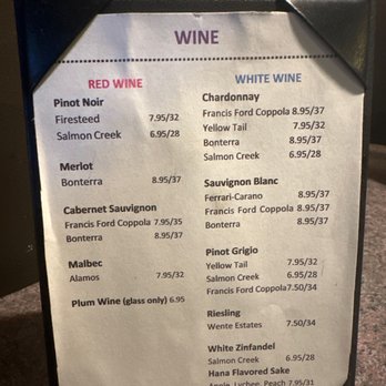 Osaka - Wine menu - Japanese Near Me - Louisville, Kentucky Osaka - Wine menu - Japanese Near Me - Louisville, Kentucky