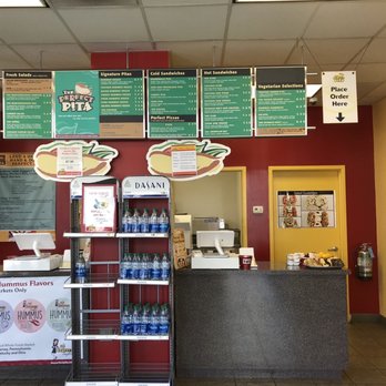 The Perfect Pita - a restaurant counter and menus - Greek Near Me - Alexandria, Virginia