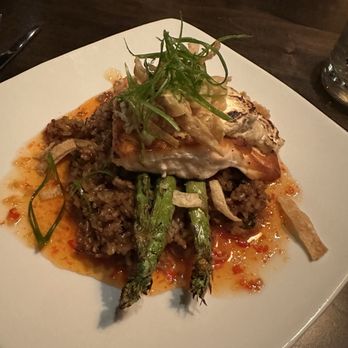 Montarra - Crab Rangoon salmon - New American Near Me - Algonquin, Illinois