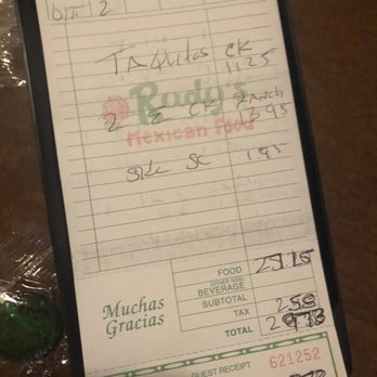 Rudy's - Dinner for two. Moderately priced (depending on your standards), but not worth it. - Mexican Near Me - Monrovia, California