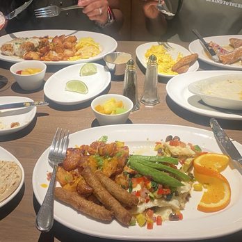 Granger's - Veggie omelette. Chicken fried steak and Creme Brûlée French Toast. - Seafood Near Me - Houston, Texas