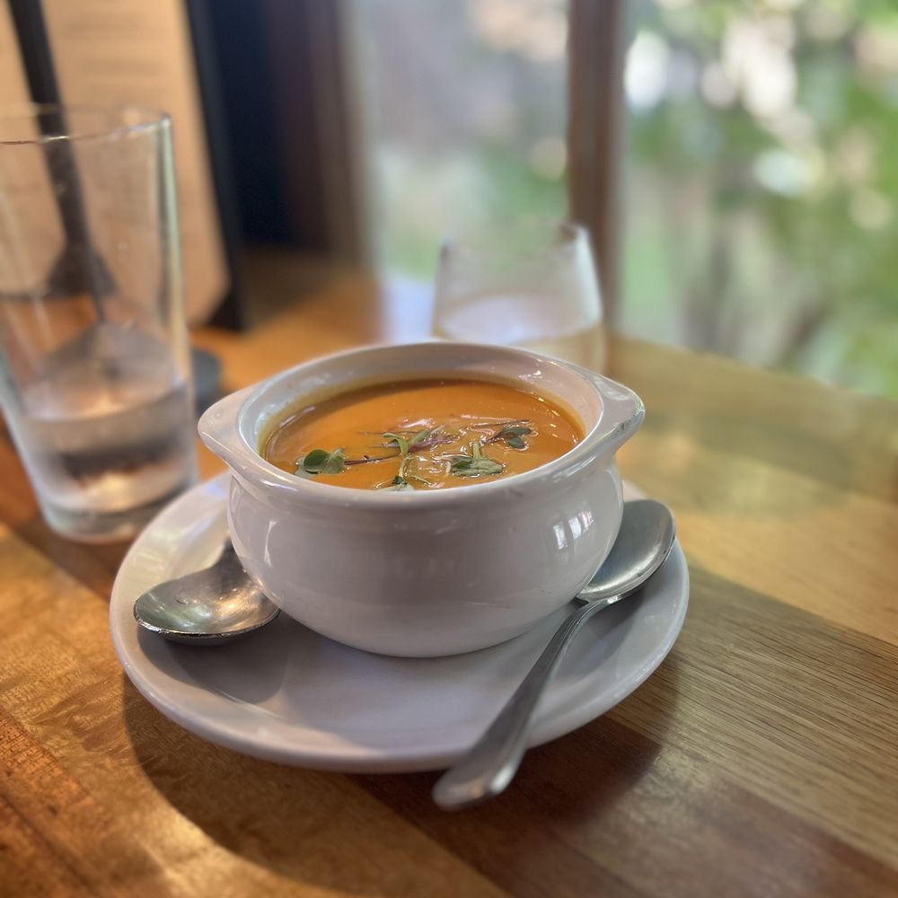 Proper - Carrot and apple soup in coconut milk base - Southern Near Me - Boone, North Carolina