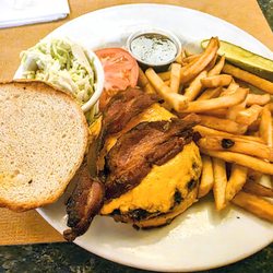 Landmark Diner - Jack Daniel's Bacon Cheddar Cheeseburger