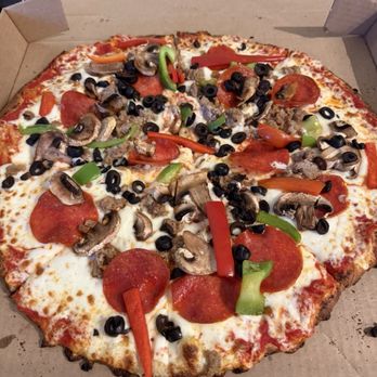 Kamilche Brick Oven Pizza - Supreme pizza without onions. - Pizza Near Me - Shelton, Washington Kamilche Brick Oven Pizza - Supreme pizza without onions. - Pizza Near Me - Shelton, Washington